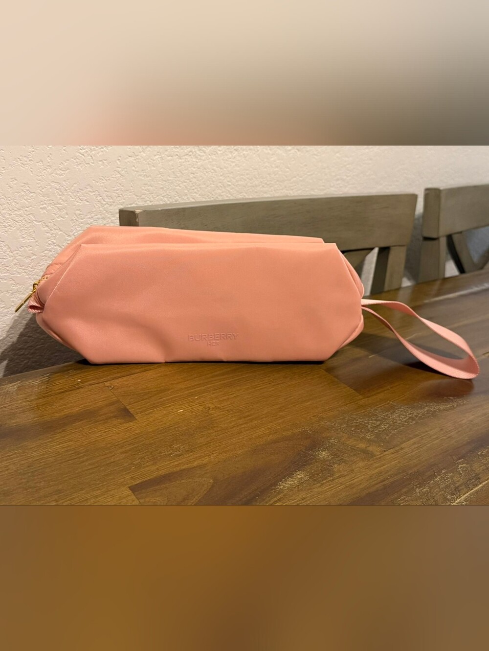 Brand new without tag Pink Burberry makeup bag
